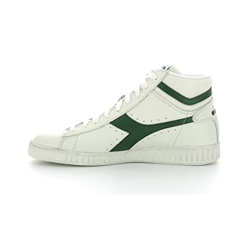 Diadora Unisex Game L High Waxed Hohe Sneaker, Weiß White Fogliame, 44 EU von Diadora