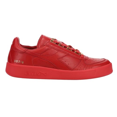 Diadora B.Elite A Ma Maniere Herren-Sneaker, Schnürschuhe, leger, Rot, Rot/Ausflug, einfarbig (Getaway Solids), 41 EU von Diadora