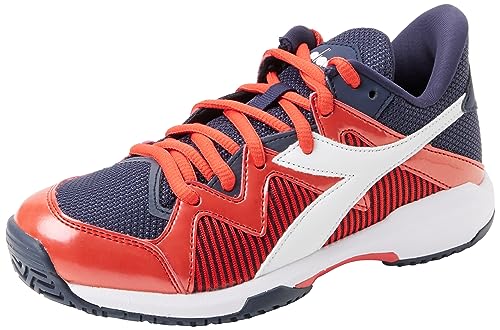 Diadora B.icon 2 Y Tennisschuh, Blue Corsair White Fiery Red, 33.5 EU von Diadora