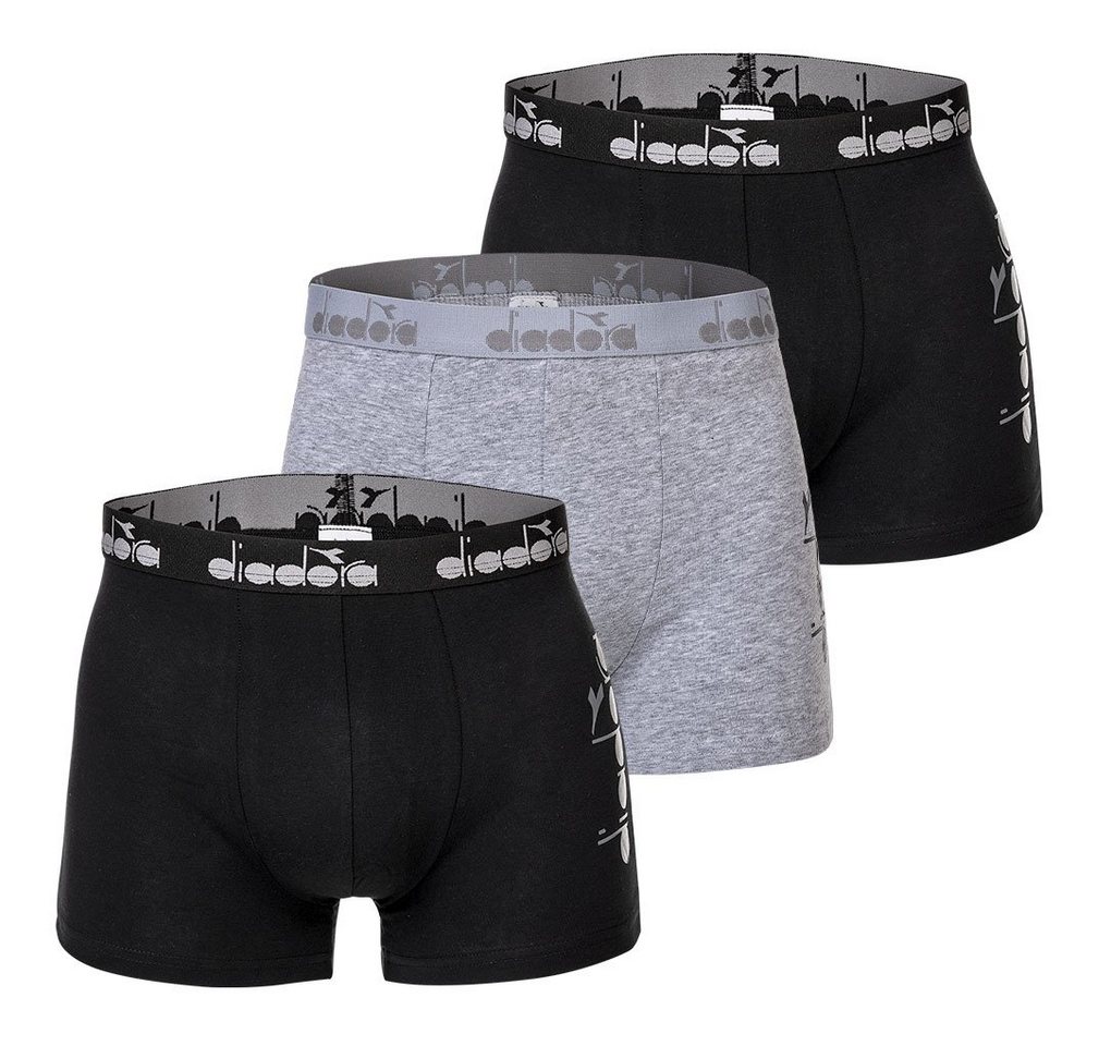 Diadora Boxer Herren Boxer Shorts, 3er Pack - Boxers, Logo von Diadora
