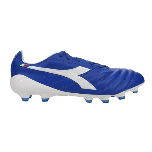Diadora Brasil Elite 2 Tech ITA LPX Firm Ground Cleats, Blau/Wei , 42.5 EU von Diadora