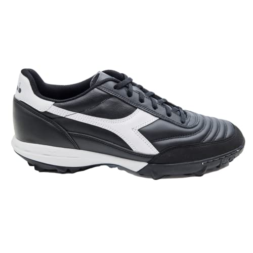 Diadora Calcetto LT Turf Soccer Shoe (Black/White, us_Footwear_Size_System, Adult, Men, Numeric, Medium, Numeric_9_Point_5) von Diadora