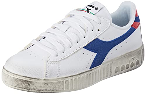 Diadora Damen Game Step Premium Wax Gymnastikschuh, Weiß Beaucoup Blau, 36.5 EU von Diadora