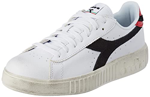 Diadora Damen Game Step Premium Wax Gymnastikschuh, Weiß Schwarz, 39 EU von Diadora