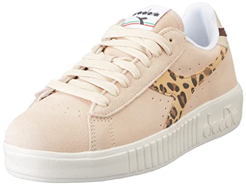 Diadora Damen Game Step Suede ANIMALIER Gymnastikschuh, Weiß/Beige, 37 EU von Diadora