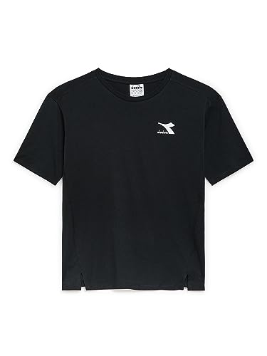 Diadora Damen L.T-Shirt SS Slit, Schwarz, M von Diadora