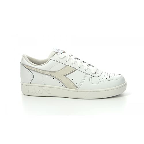 Diadora Damen Magic Basket Low Leather Wn Gymnastikschuh, Dawn Blue White, 36 EU von Diadora