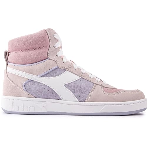 Diadora Damen Magic Basket Mid Tennisschuhe Sneaker Rosa 36.5 EU von Diadora