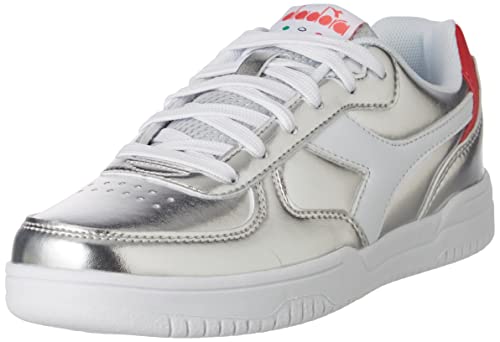 Diadora Damen Raptor Low Metal Wn Gymnastikschuh, Silber metallisiert, 36 EU von Diadora