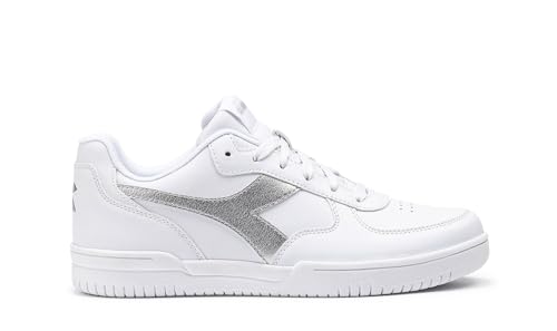 Diadora Damen Raptor Low Moon Wn Gymnastikschuh, Weiß Silber, 36 EU von Diadora