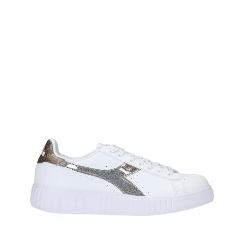 Diadora Damen Step P Bright Reptile Gymnastikschuh, White Gold, 38.5 EU von Diadora