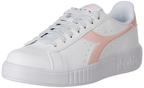 Diadora Damen Step P Gymnastikschuh, Weiß Sweet Pink, 38 EU von Diadora