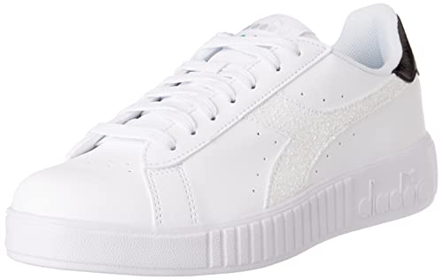 Diadora Damen Step P Twinkle Gymnastikschuh, White/Black, 37 EU von Diadora