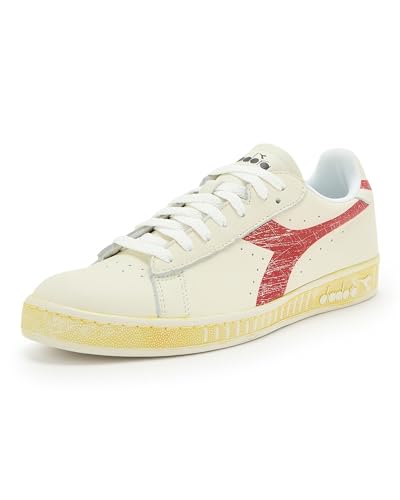 Diadora Game L Low Retro, C5147 White Red Pepper, 44.5 EU von Diadora