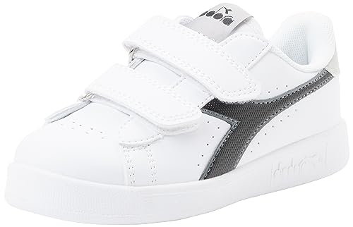 Diadora Game P PS Gymnastikschuh, White/Black/Ultimate Gray, 33 EU von Diadora