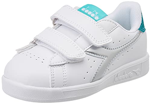 Diadora Game P TD Girl Turnschuhe, Weiß/Hellblau, 26.5 EU von Diadora