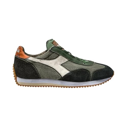 Diadora Heritage Equipe H Dirty Stone Wash Evo Sneaker Unisex Petrol Grün, Petrolgrün, 42 EU von Diadora