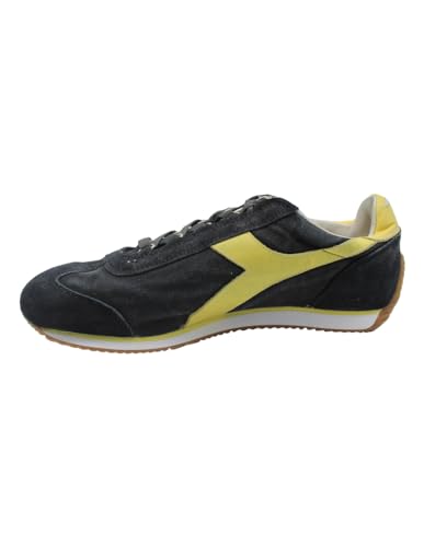 Diadora Heritage Herrenschuhe Equipe H Canvas Schwarz Sneakers 201.174735 Stone Wash, Schwarz , 40 EU von Diadora