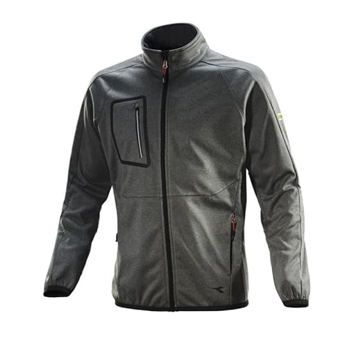 Diadora Herren Bonded Jacket Cross Jacke, Steel Gray Melange, XL von UTILITY DIADORA