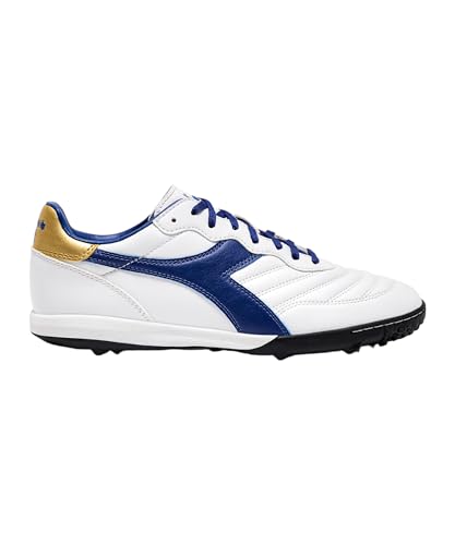 Diadora Herren Brasil 2 R Tfr Fussballschuh, White Mazarine Blue Gold, 40.5 EU von Diadora