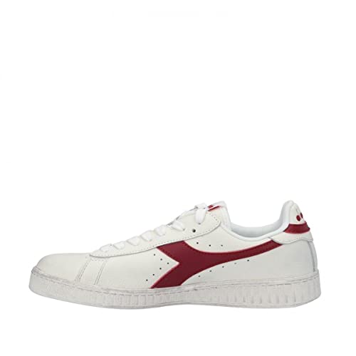 Diadora Unisex Game L Low Waxed Gymnastikschuhe, Weiß/Rot, 36.5 EU von Diadora