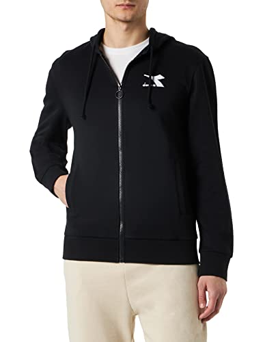 Diadora Herren Hoodie FZ CORE, Schwarz, S von Diadora