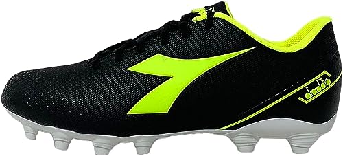 Diadora Herren Pichichi 6 Mg14 Fussballschuh, Black Yellow FL Dd White, 40 EU von Diadora