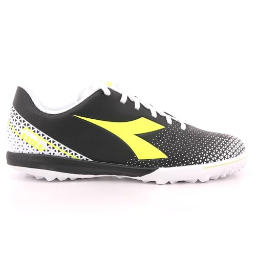 Diadora Herren Pichichi 6 Tfr Fussballschuh, Black Yellow Fluo Dd White, 43 EU von Diadora