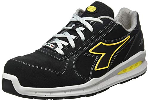 Diadora Herren Run NET AIRBOX Low S3 SRC, C0200 Schwarz Weiss, 48 EU von Diadora