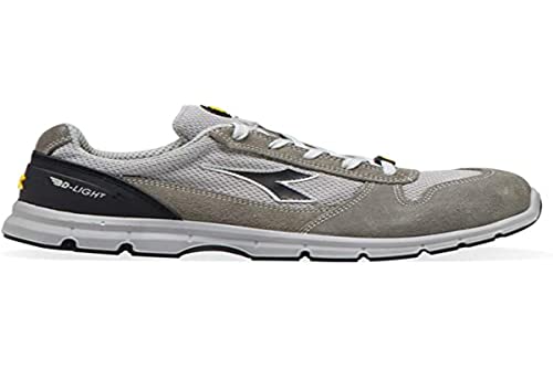 Utility Diadora Unisex Run Text Low S1P SRC ESD, Grigio Castello/Grigio ALLUMINIO, 46 EU von UTILITY DIADORA