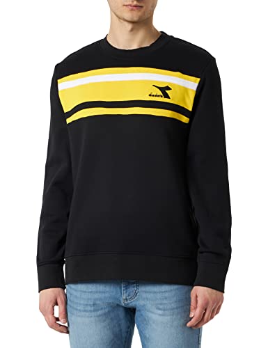Diadora Herren Sweatshirt Crew SLAM, Schwarz, XXL Diadora Herren Sweatshirt Crew SLAM, Schwarz, XXL von Diadora