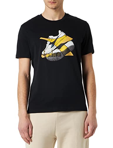 Diadora Herren T-Shirt SS Archive, Schwarz, Large von Diadora