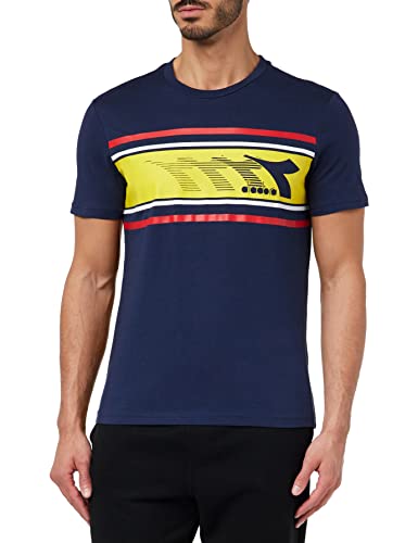 Diadora Herren T-Shirt SS Logo, Classic Navy, Small von Diadora