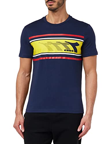 Diadora Herren T-Shirt SS Logo, Classic Navy, XXL von Diadora