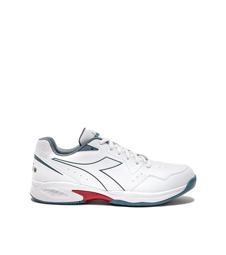 Diadora Herren Volee 6 Tennisschuh, White Oceanview Sauce, 36.5 EU von Diadora