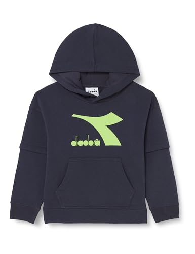 Diadora Jungen JB. Hoodie NEON, Classic Navy, S von Diadora