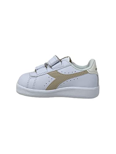 Diadora Jungen Mädchen Game P Td Girl Gymnastikschuh, Weißes Whisper Pink, 24.5 EU von Diadora