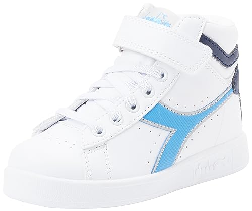 Diadora Jungen Unisex Kinder Game P High Ps Gymnastikschuh, Wht Azure Blue Dawn Blue, 29 EU von Diadora