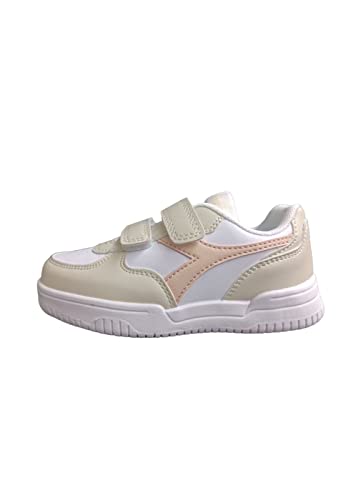 Diadora Jungen Unisex Kinder Raptor Low TD Gymnastikschuh, Beige/Rosa, 22.5 EU von Diadora