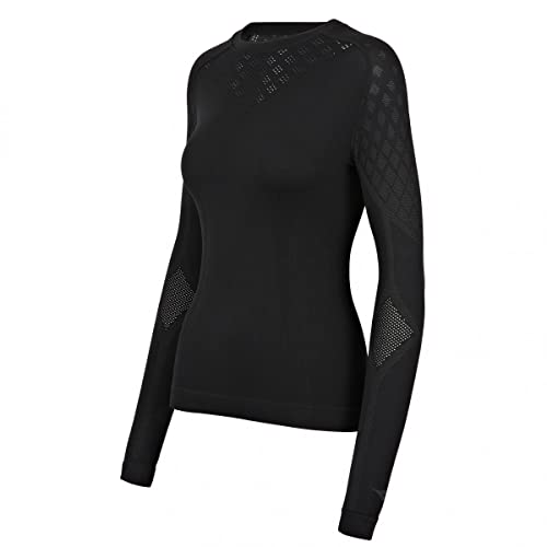 Diadora L. LS T-Shirt ACT - Damen SKI- & SPORTUNTERWÄSCHE - Hidden Power Active - Größe S/M (Schwarz) von Diadora
