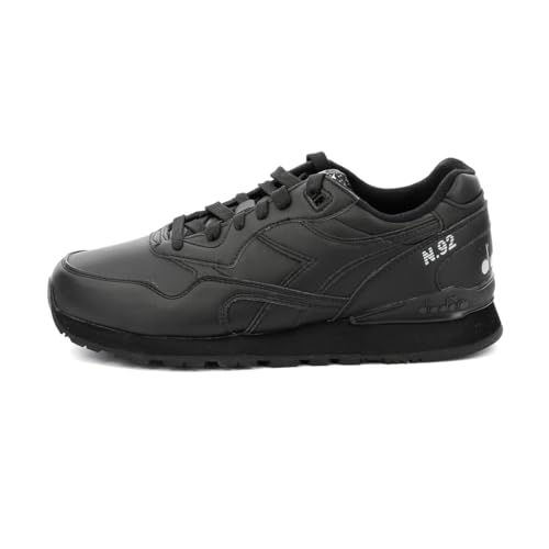 Diadora N.92 L, Unisex-Sneaker – Erwachsener, Nero, 41 EU von Diadora