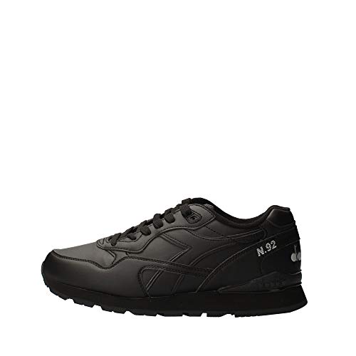 Diadora N.92 L, Unisex-Sneakers – Erwachsener, Nero/Nero (C0200), 44 EU von Diadora