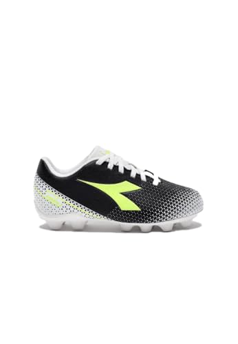 Diadora Pichichi 6 Md Jr Fussballschuh, Black Yellow Fluo Dd White, 33.5 EU von Diadora