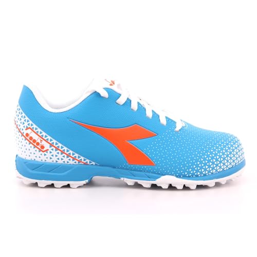 Diadora Pichichi 6 TF Jr Fussballschuh, Blue Fluo White Orange, 32 EU von Diadora