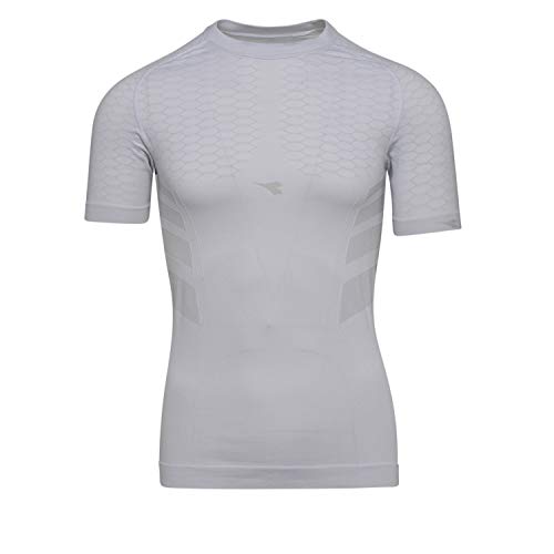 Diadora SS T-Shirt ACT - Herren SKI- & SPORTUNTERWÄSCHE - Hidden Power Active - Größe L/XL (Optical White) von Diadora