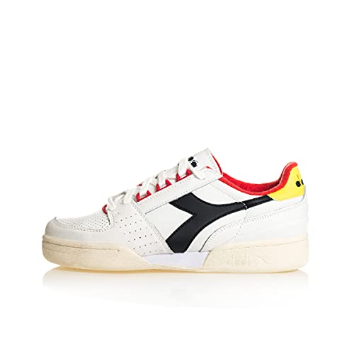 Diadora Snekers Lifestyle Sportswear Davis Leather Herren, C9023 White Tawny Port, 44.5 EU von Diadora