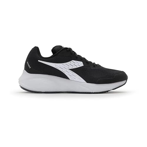 Diadora Trainingsschuhe Asphalt Freccia 2, Schwarz/Silber, Schwarz , 44 EU von Diadora