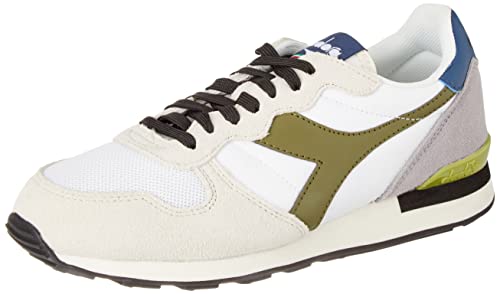 Diadora Unisex Camaro Gymnastikschuh, Weiß/Grün/Blau, 42.5 EU von Diadora