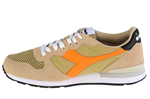 Diadora Unisex Camaro Natural Pack Sneakers, Grün/Beige, 45 EU von Diadora