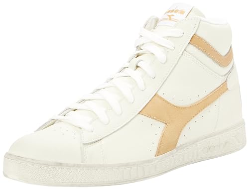 Diadora Unisex Game L High Waxed Suede Pop Gymnastikschuh, Weiß Milch, 36 EU von Diadora